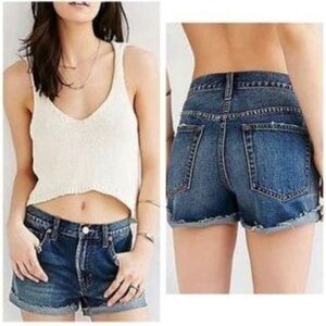 Urban Outfitters BDG Distressed Button Fly Tomgirl Jean Shorts Women’s size 25 0